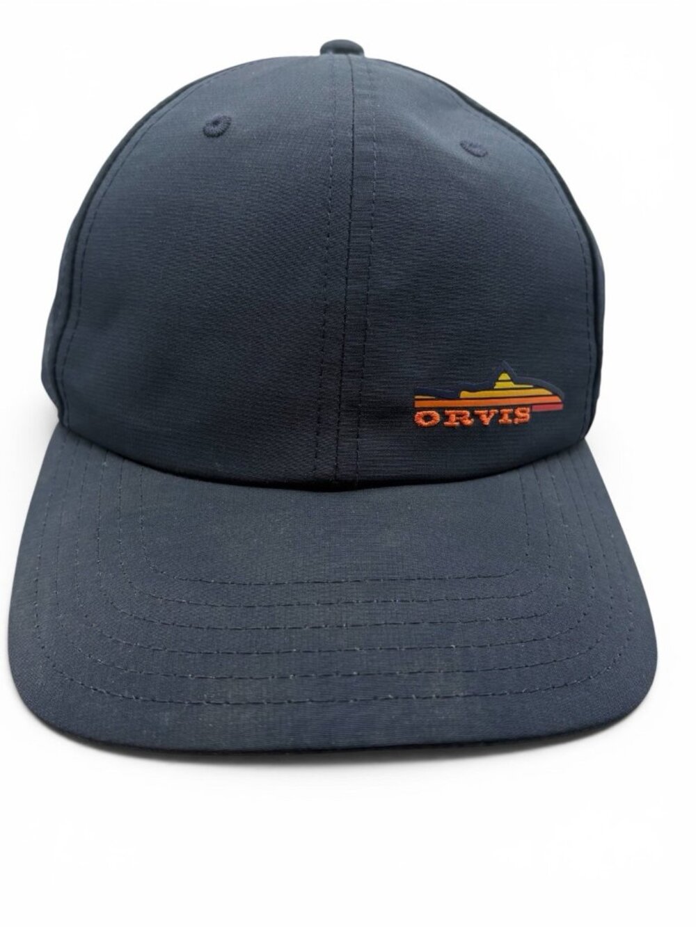 Orvis Performance Strapback Hat Navy Blue Lightweight Fishing Outdoor Cap